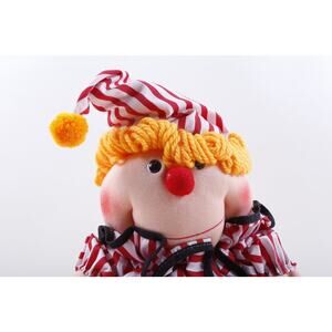 70s Kamar Clown Rare, Prototype, Sample, OOAK, hand made, Red White Striped